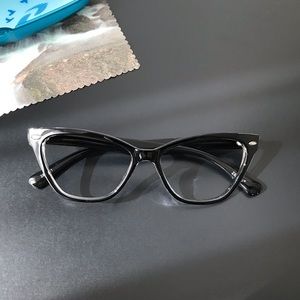 Zenni Black Cat Eye Glasses (New w/Case)